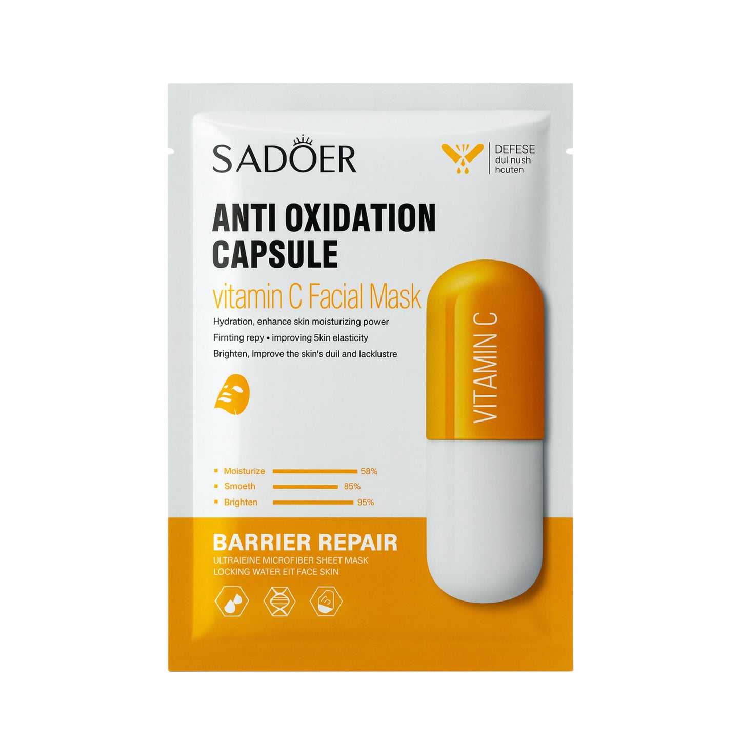 Masca facială SADOER cu vitamina C