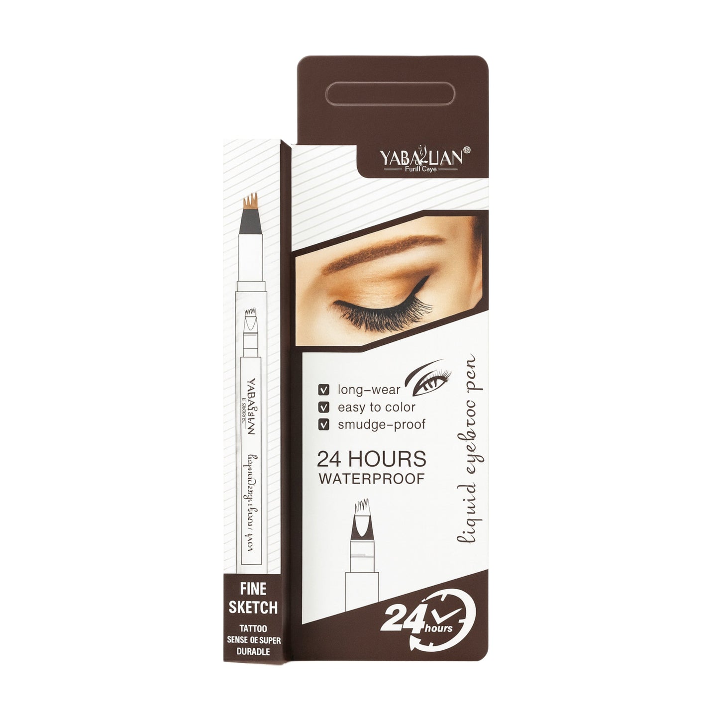 Creion lichid pentru sprâncene – Yabaolian 24H Waterproof Fine Sketch