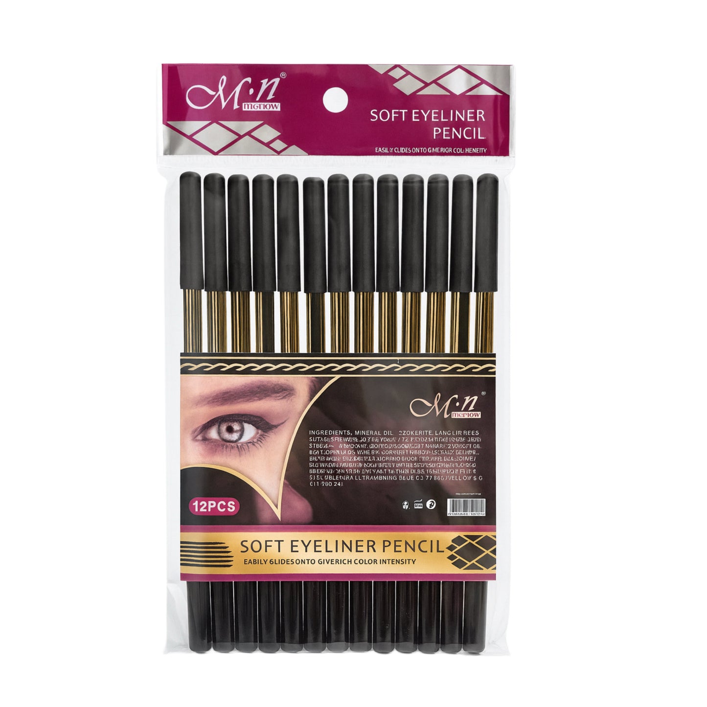 M.N Menow Soft Eyeliner Pencil. Creion dermatograf 12 BUC / SET NOP216