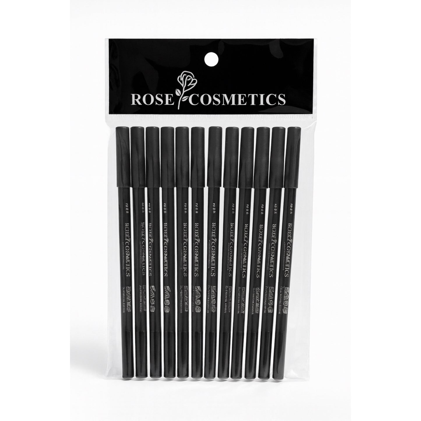 ROSE COSMETICS – Set 12 Creioane de Ochi Negru Intens