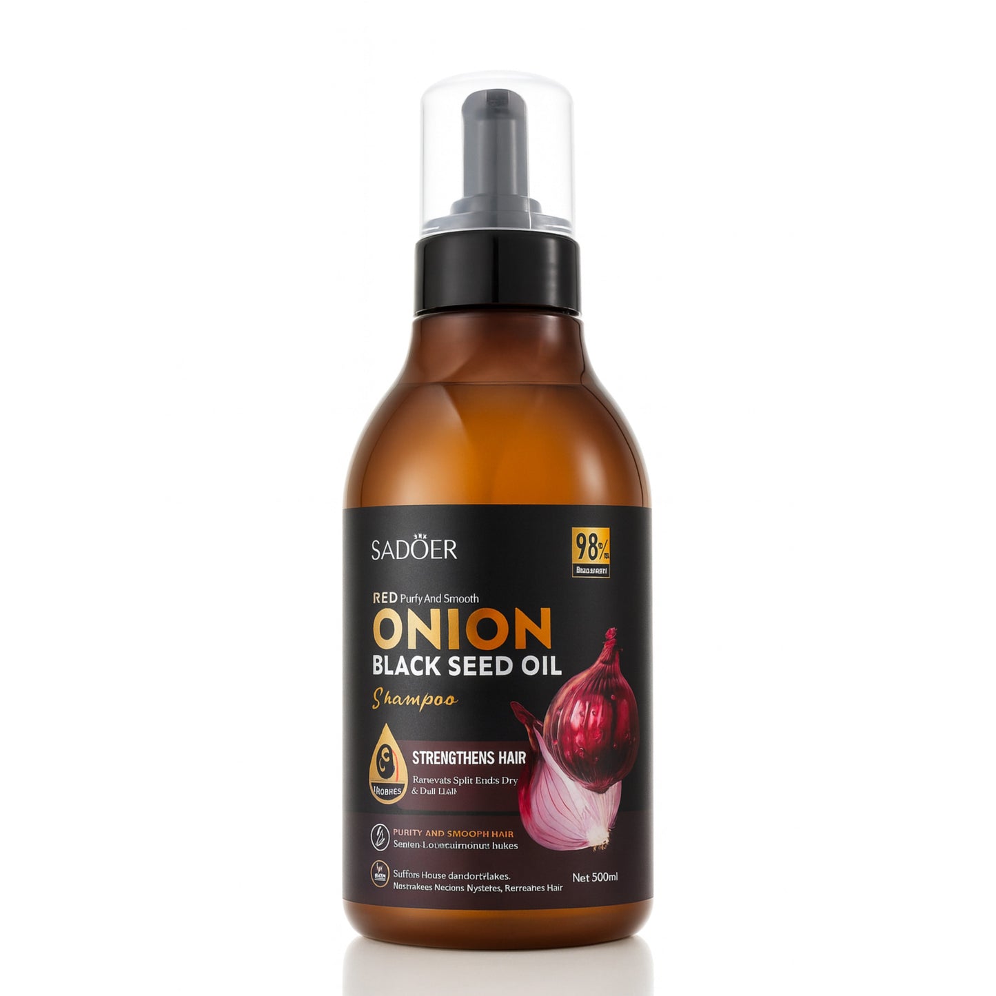 Șampon SADOER cu Ulei de Semințe Negre și Ceapă Roșie SD50755