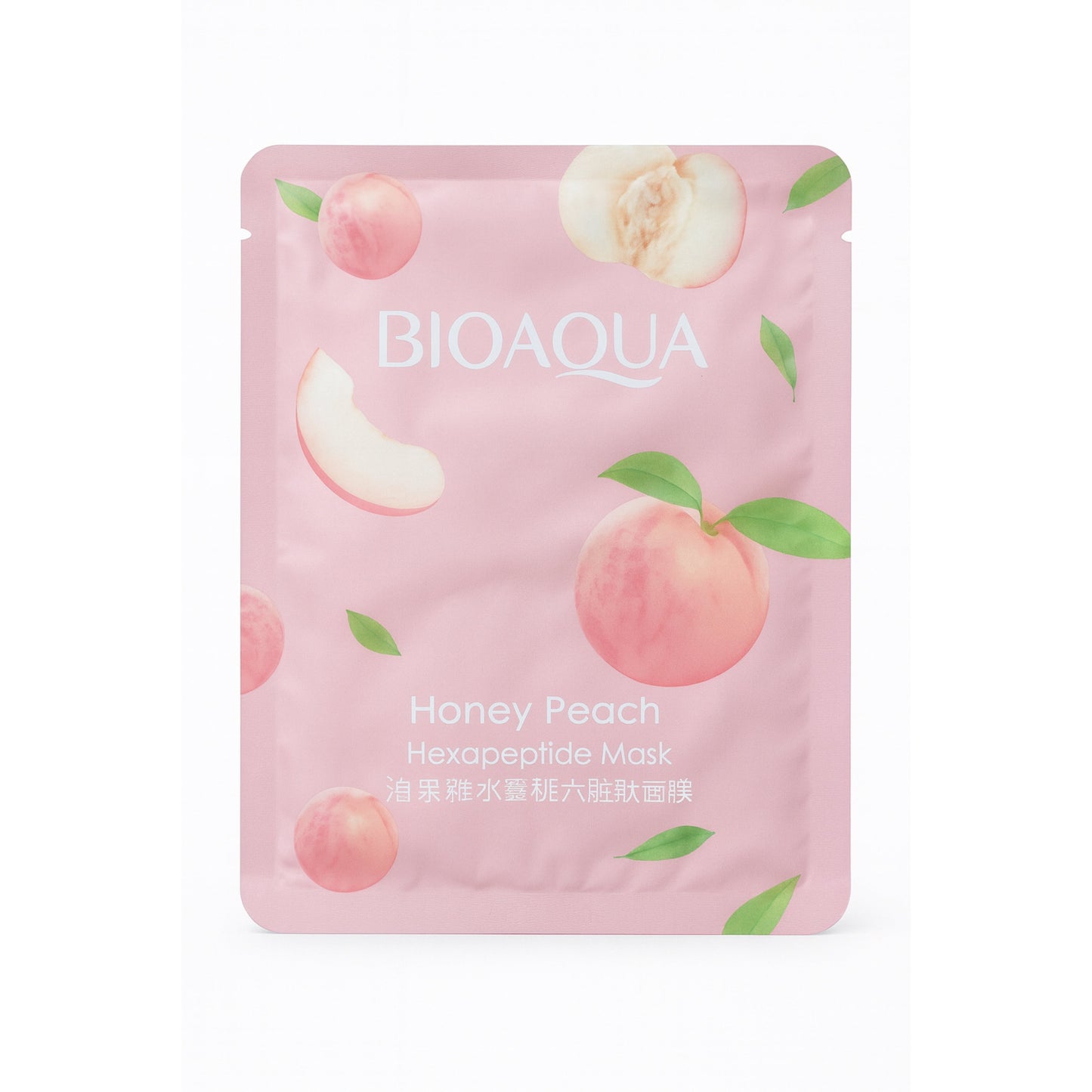 Masca facială Bioaqua hidratantă cu piersică și hexapeptide BQY87549