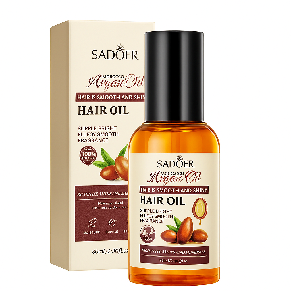 Ulei de păr cu ulei de argan Sadoer 80 ml. SD15976