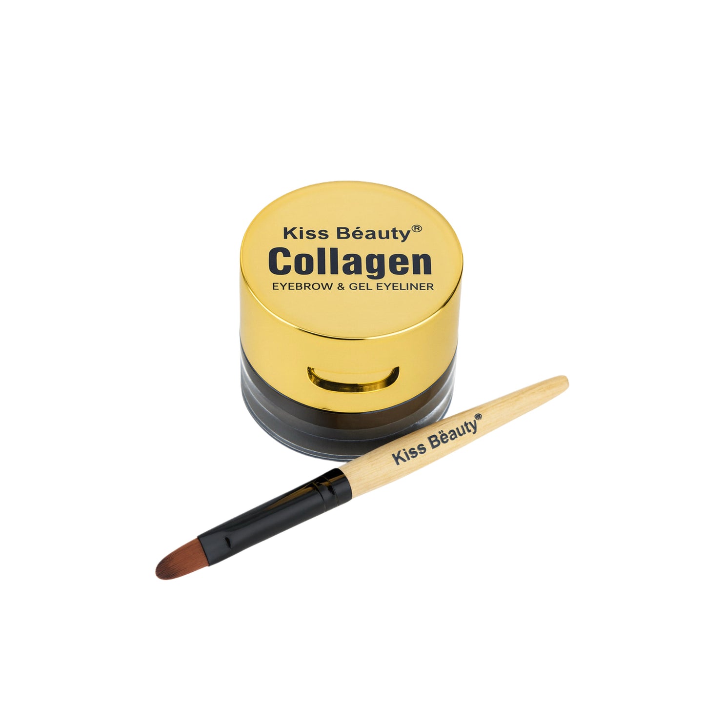 Kiss Beauty Collagen 2in1 Eyebrow &amp; Gel Eyeliner – Negru + Maro No.89054-03C