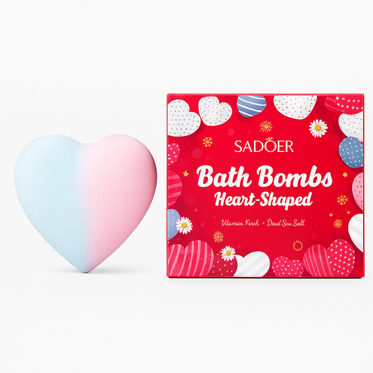 Bomba de Baie SADOER Bath Bomb în formă de inimă 💖