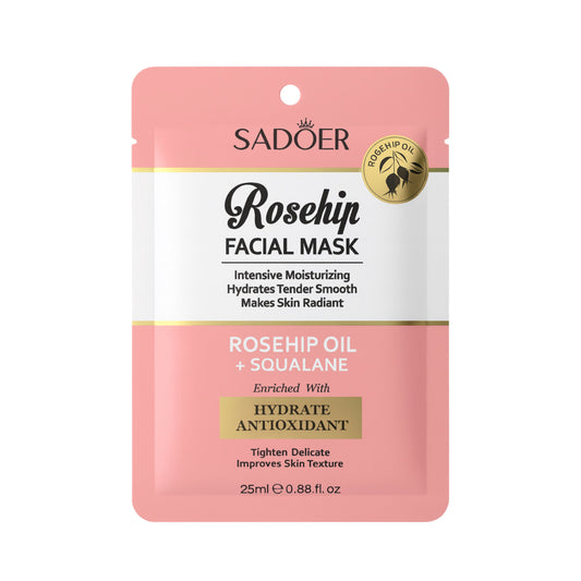 Masca facială SADOER  hidratantă cu ulei de măceșe și squalan SD50816
