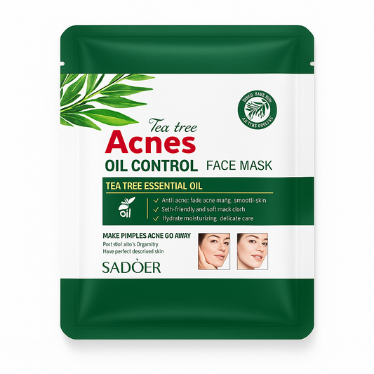 Mască facială Sadoer  anti-acnee cu extract de arbore de ceai, 25 g. SD35547