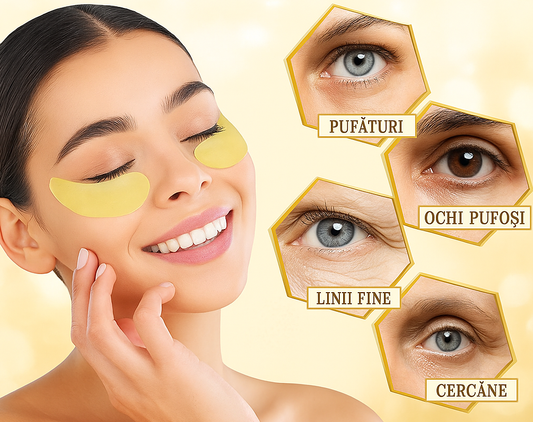 Plasturi Hidrogel SADOER Premium pentru Ochi Hidrateaza si ferma zona ochilor cu efect lifting.Set 60buc. SD93806