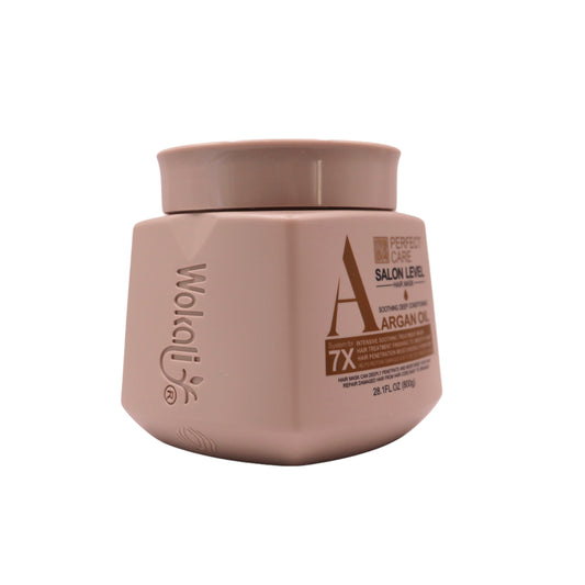 Mască de păr profesională Fruit of the Wokali cu ulei de argan 800g AC107/108