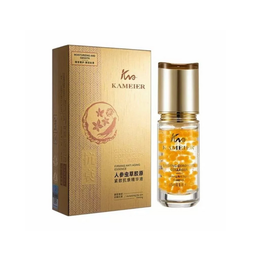 Kameier Esență antirid cu ginseng, colagen și cordyceps 45 ml.  KME3621