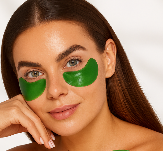 Set 60 Plasturi Hidrogel Premium pentru Ochi cu Aloe Vera, Spirulina si Colagen Hidrolizat, Wokali Eye Patch WKL HA-3013
